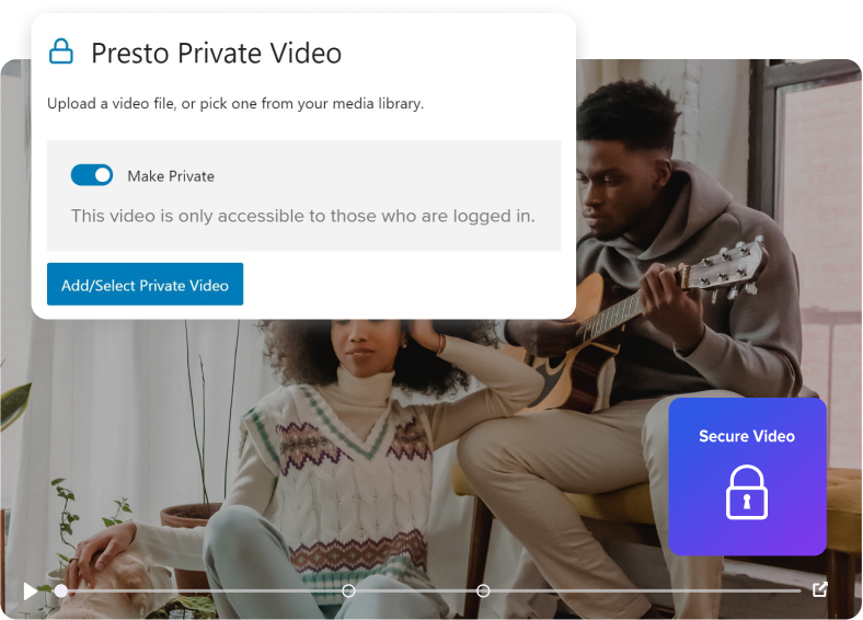 Course Creators Secure Video