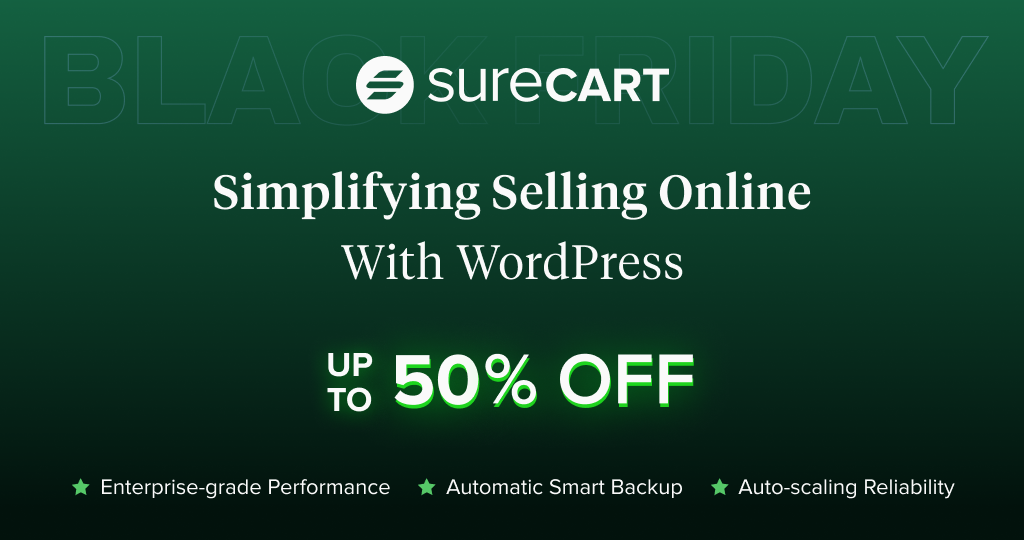 SureCart Black Friday Sale