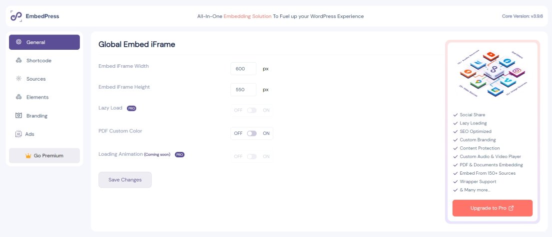 Using EmbedPress